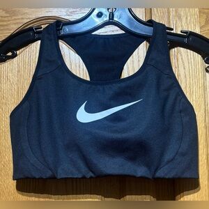 Nike Big Swoosh Black Sports Bra Women’s Medium EUC